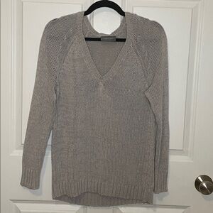 Wooden Ships Light Taupe Knit Sweater Women’s Small/Medium EUC